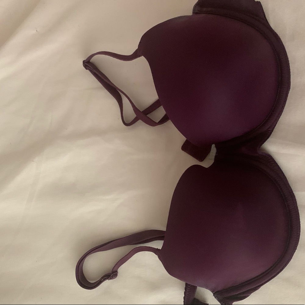 maroon victoria secret bra